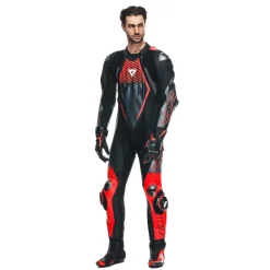 AUDAX D-ZIP - TUTA MOTO INTERA IN PELLE PERFORATA UOMO