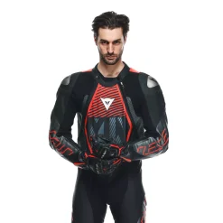 AUDAX D-ZIP - TUTA MOTO INTERA IN PELLE PERFORATA UOMO