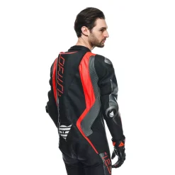 AUDAX D-ZIP - TUTA MOTO INTERA IN PELLE PERFORATA UOMO