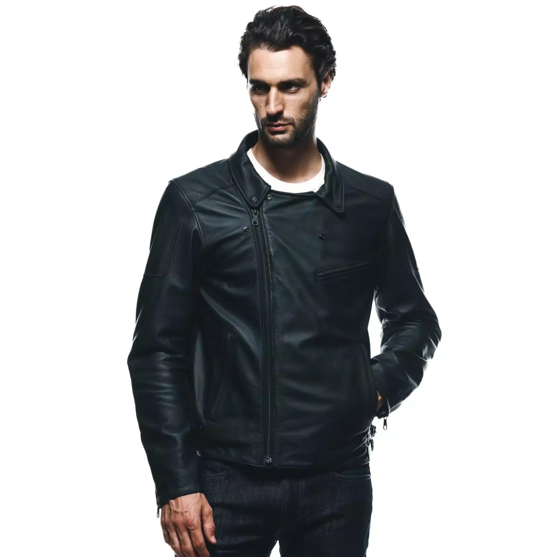 CHIODO - GIACCA MOTO IN PELLE UOMO