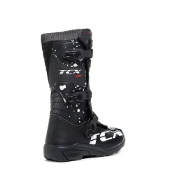 COMP KID STIVALI MOTO OFFROAD BAMBINO - NERO/NERO/BIANCO