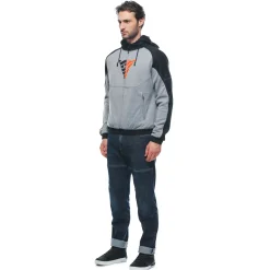 DAEMON-X SAFETY HOODIE - GIACCA MOTO IN TESSUTO UOMO