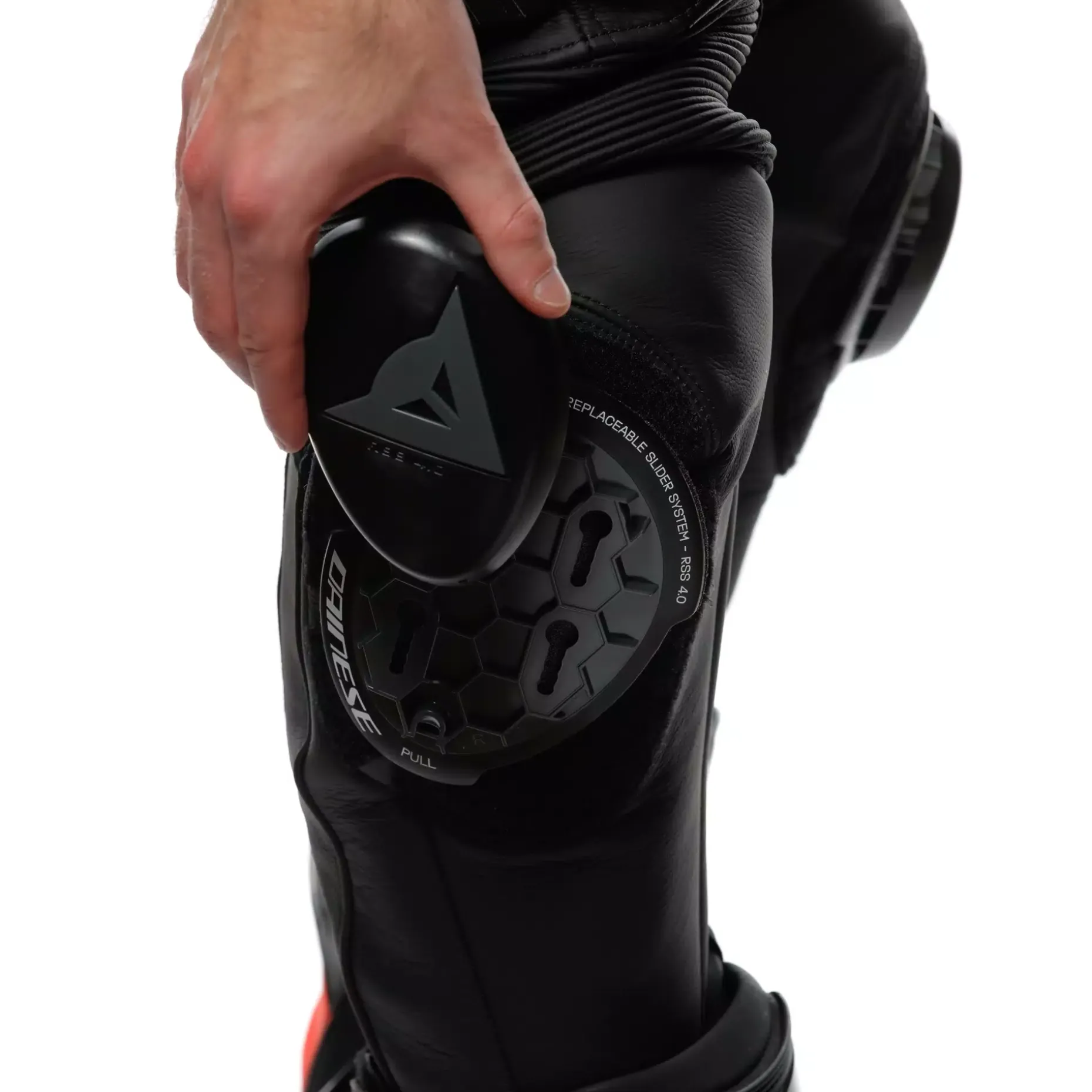 DELTA 4 - PANTALONI MOTO IN PELLE PERFORATA UOMO