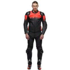 DELTA 4 - PANTALONI MOTO IN PELLE PERFORATA UOMO