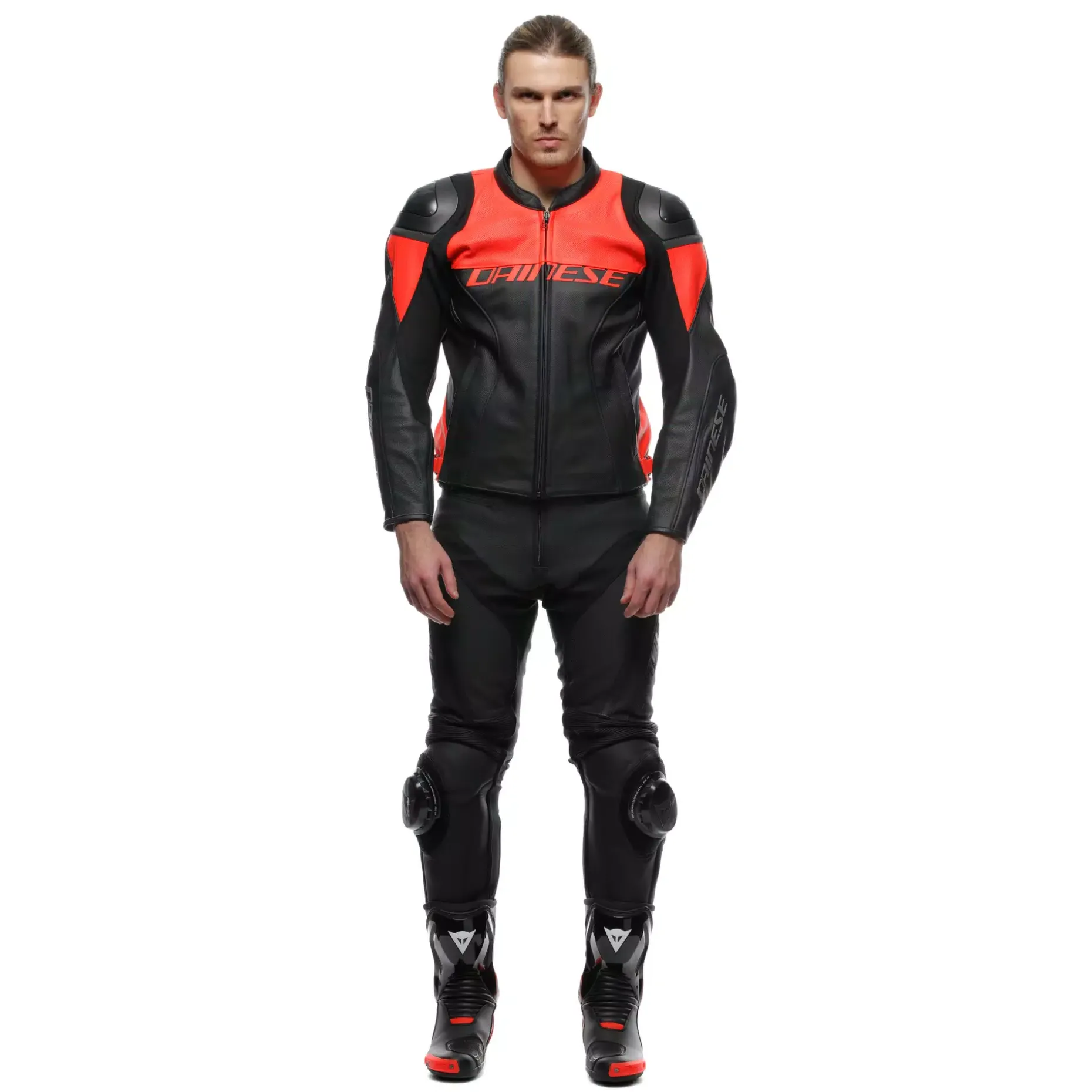 DELTA 4 - PANTALONI MOTO IN PELLE PERFORATA UOMO