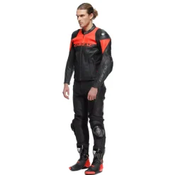 DELTA 4 - PANTALONI MOTO IN PELLE PERFORATA UOMO