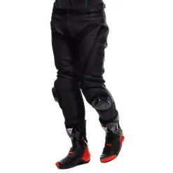 DELTA 4 - PANTALONI MOTO IN PELLE PERFORATA UOMO
