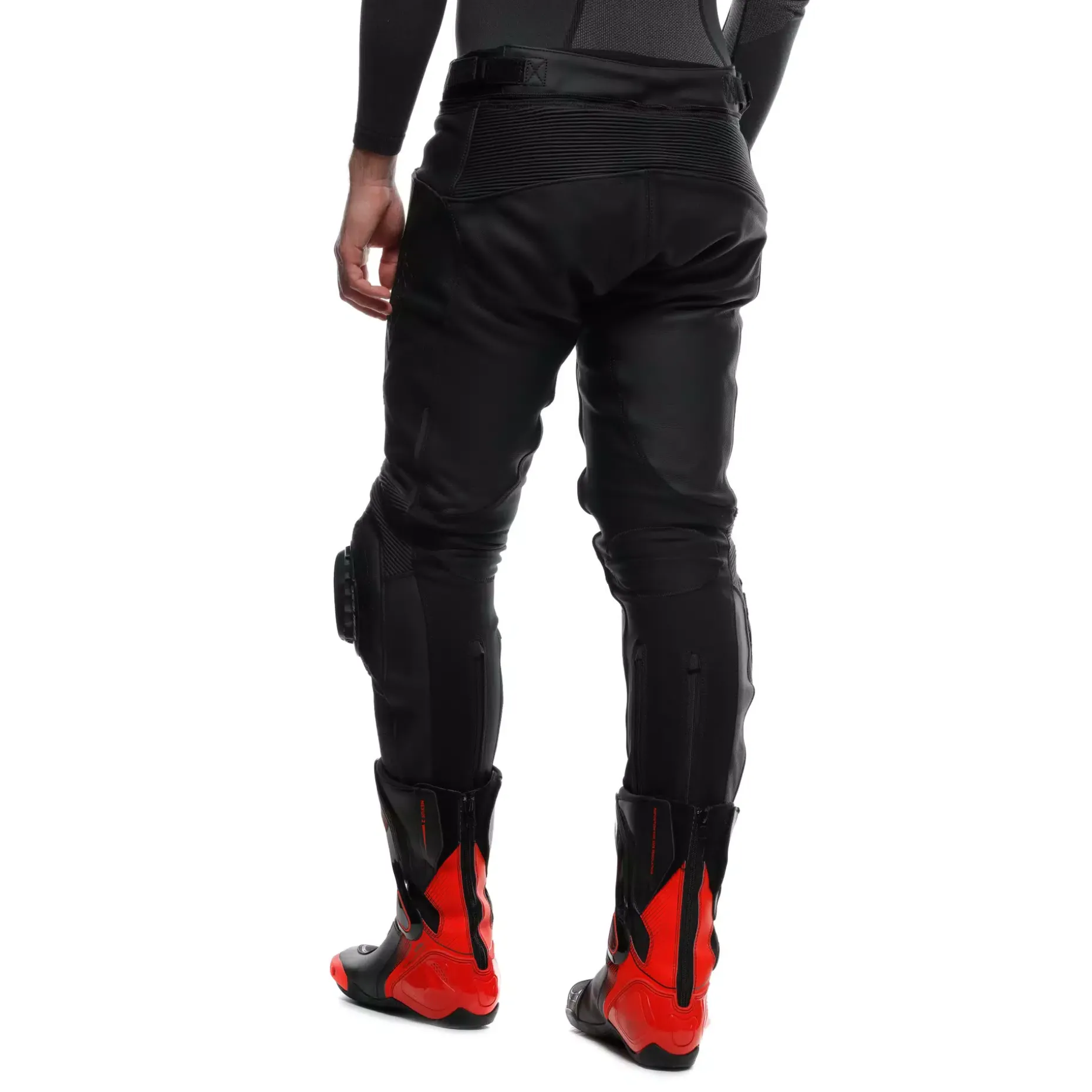 DELTA 4 - PANTALONI MOTO IN PELLE PERFORATA UOMO