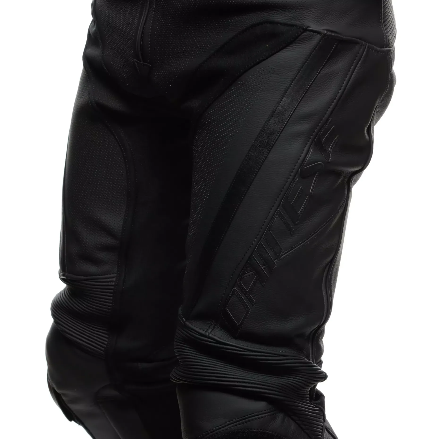 DELTA 4 - PANTALONI MOTO IN PELLE PERFORATA UOMO