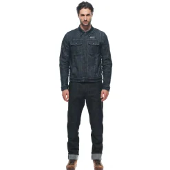 DENIM TEX - GIACCA MOTO IN TESSUTO UOMO