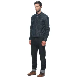 DENIM TEX - GIACCA MOTO IN TESSUTO UOMO