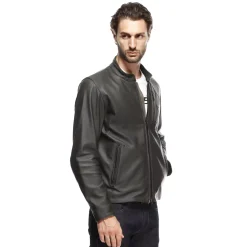 FULCRO - GIACCA MOTO IN PELLE UOMO