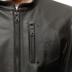 FULCRO - GIACCA MOTO IN PELLE UOMO