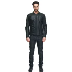 FULCRO - GIACCA MOTO IN PELLE UOMO