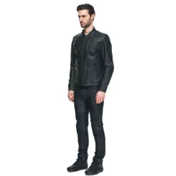 FULCRO - GIACCA MOTO IN PELLE UOMO