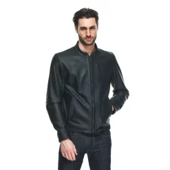 FULCRO - GIACCA MOTO IN PELLE UOMO
