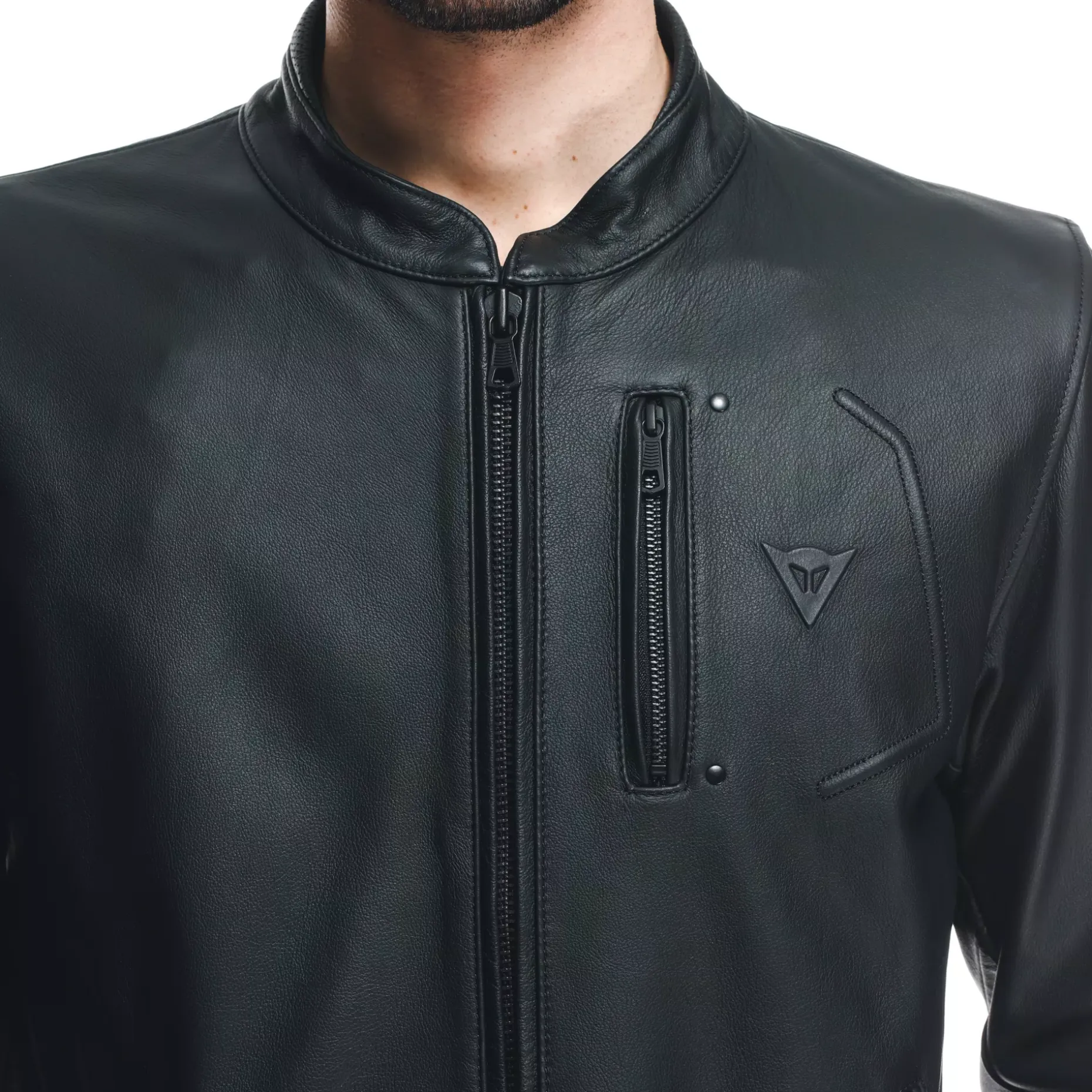 FULCRO - GIACCA MOTO IN PELLE UOMO