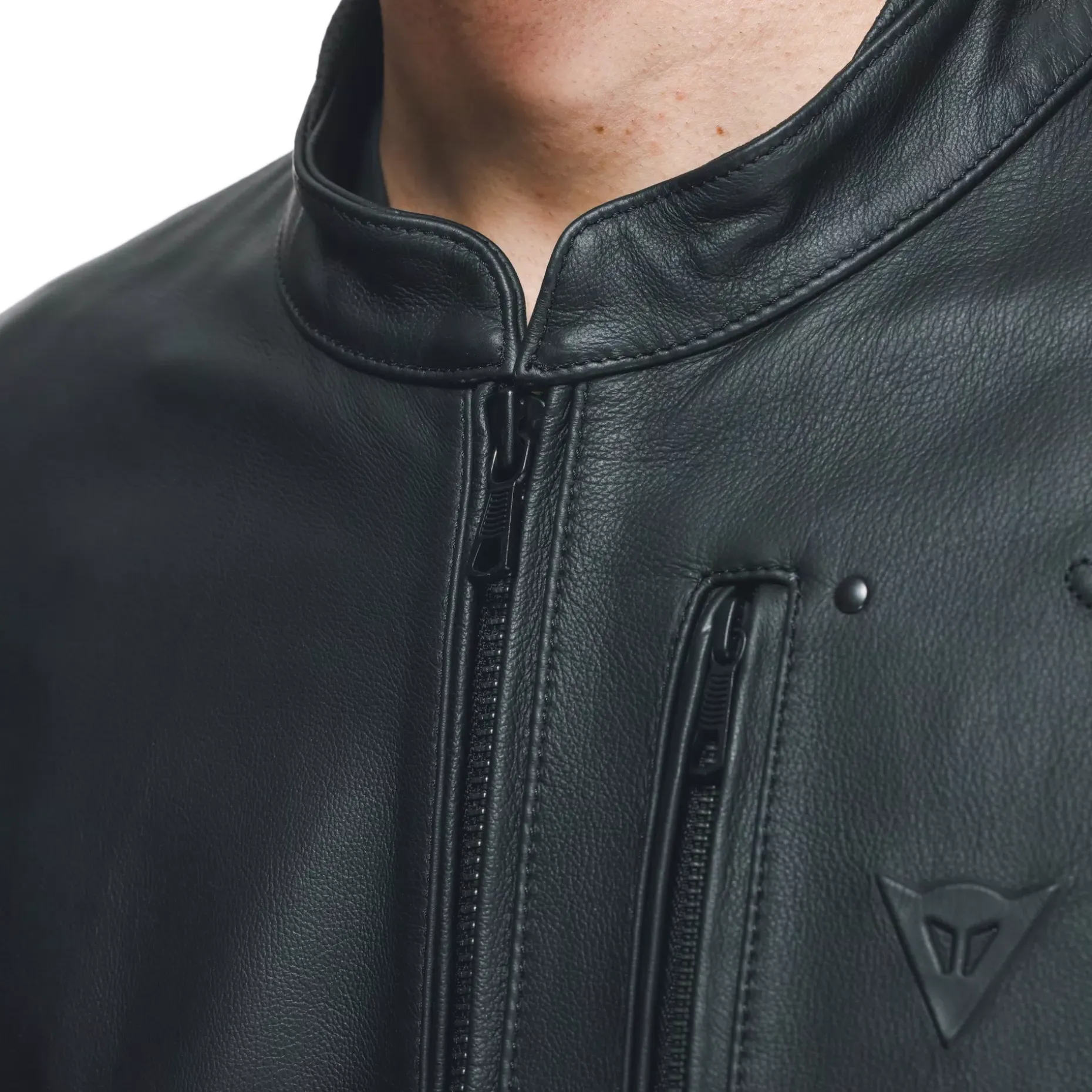 FULCRO - GIACCA MOTO IN PELLE UOMO