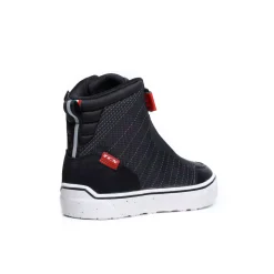 IKASU 2 WP SNEAKER MOTO IMPERMEABILI DONNA - NERO/ROSSO SCURO