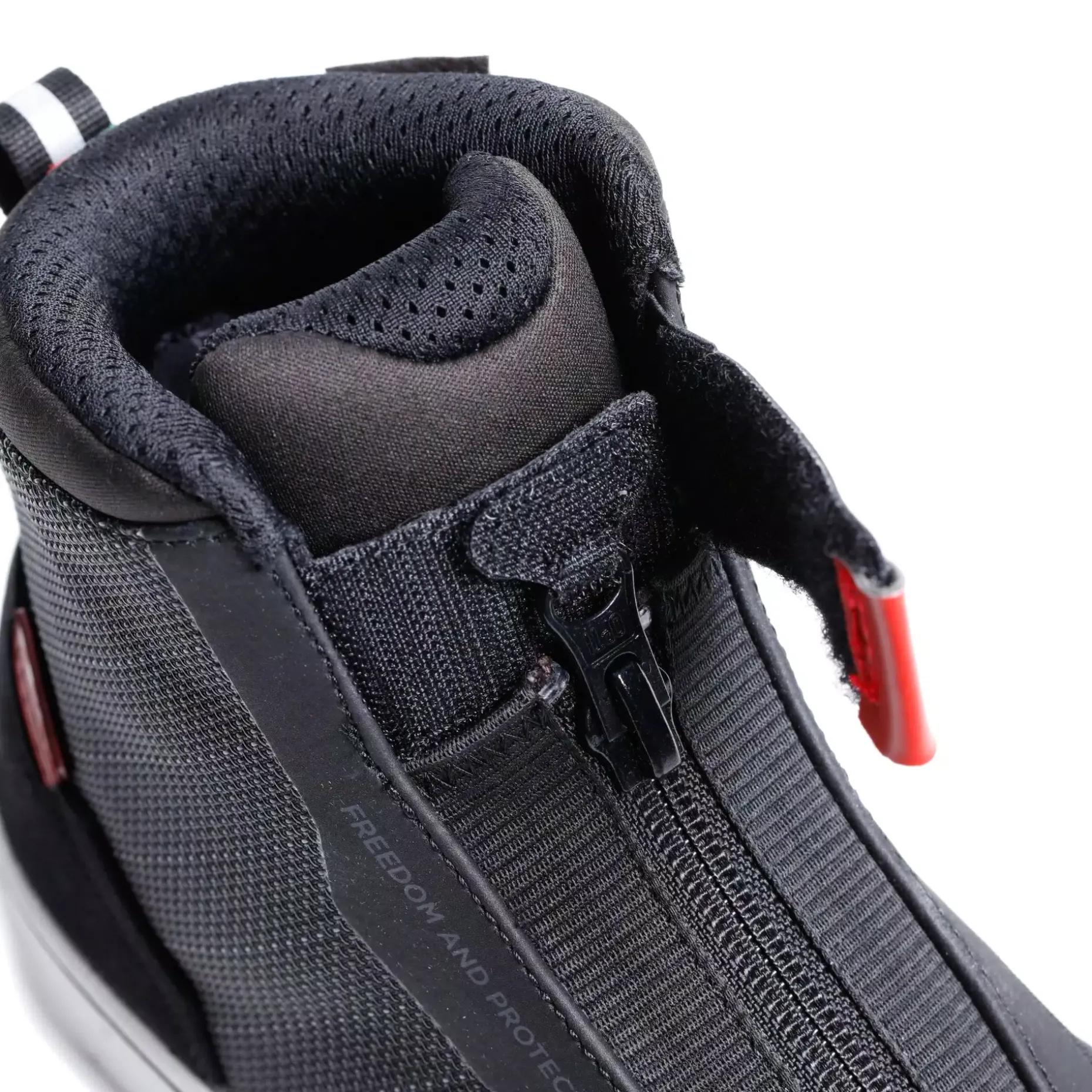 IKASU 2 WP SNEAKER MOTO IMPERMEABILI DONNA - NERO/ROSSO SCURO