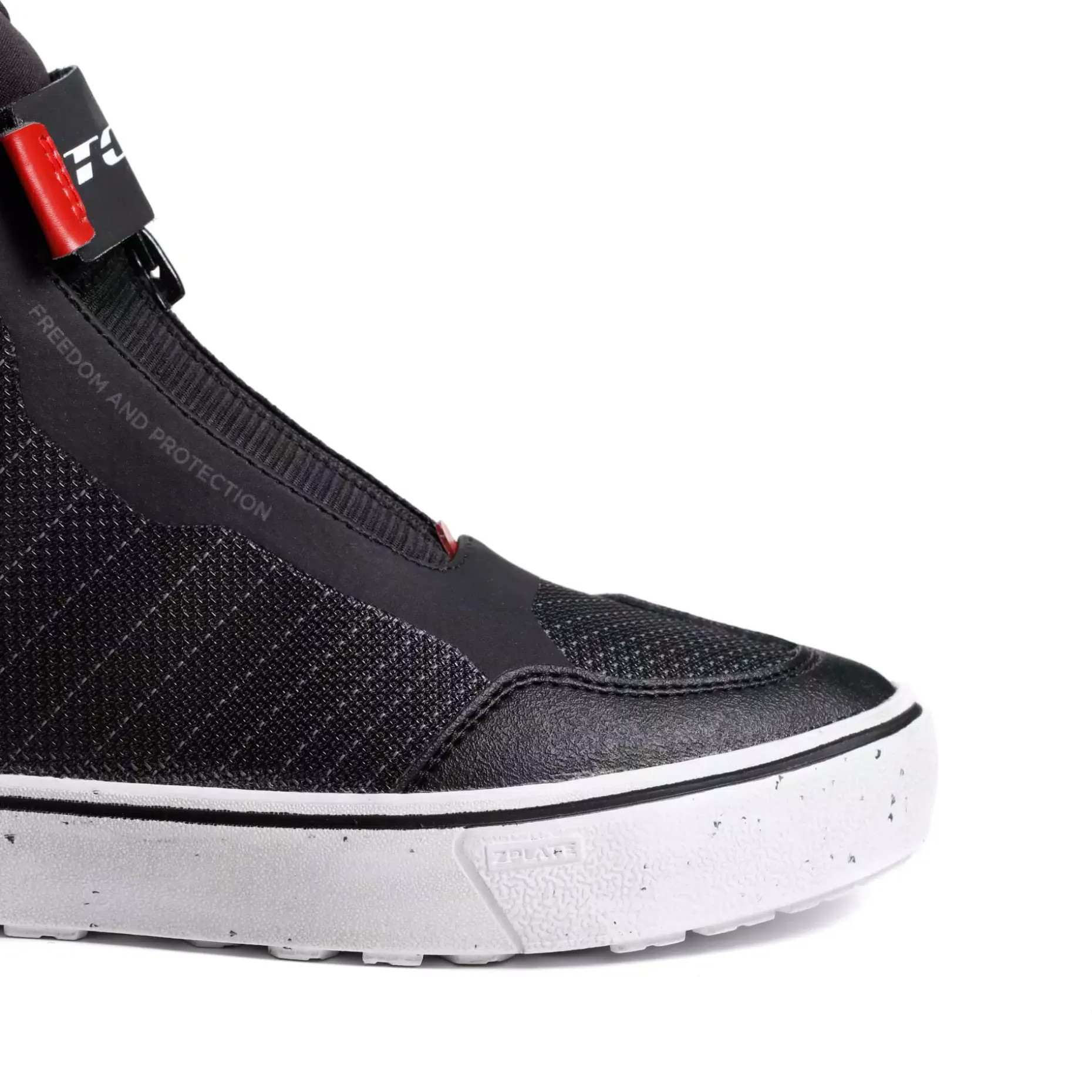IKASU 2 WP SNEAKER MOTO IMPERMEABILI DONNA - NERO/ROSSO SCURO
