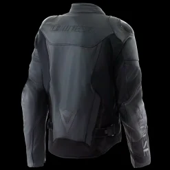 IPERATTIVA - GIACCA DA MOTO IN PELLE E TESSUTO DA UOMO