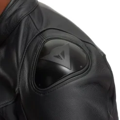 IPERATTIVA - GIACCA DA MOTO IN PELLE E TESSUTO DA UOMO
