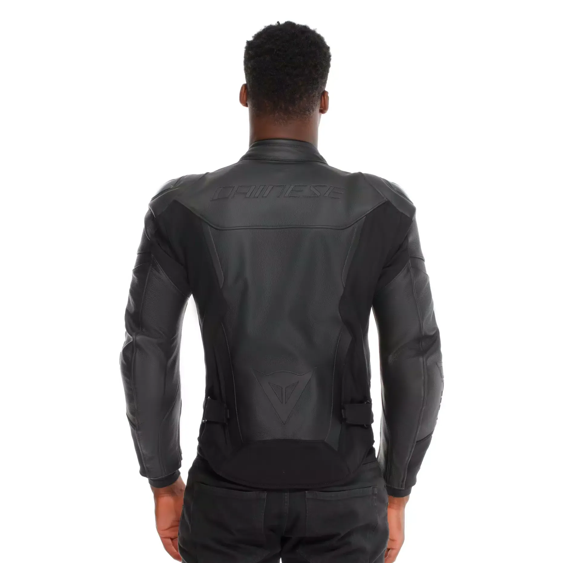 IPERATTIVA - GIACCA DA MOTO IN PELLE E TESSUTO DA UOMO