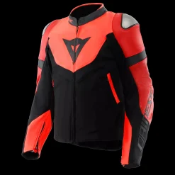 IPERATTIVA - GIACCA DA MOTO IN PELLE E TESSUTO DA UOMO