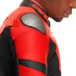 IPERATTIVA - GIACCA DA MOTO IN PELLE E TESSUTO DA UOMO