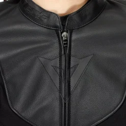 IPERATTIVA - GIACCA MOTO IN PELLE E TESSUTO DONNA