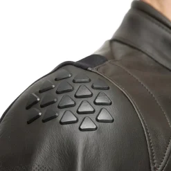 ISTRICE - GIACCA MOTO IN PELLE PERFORATA UOMO