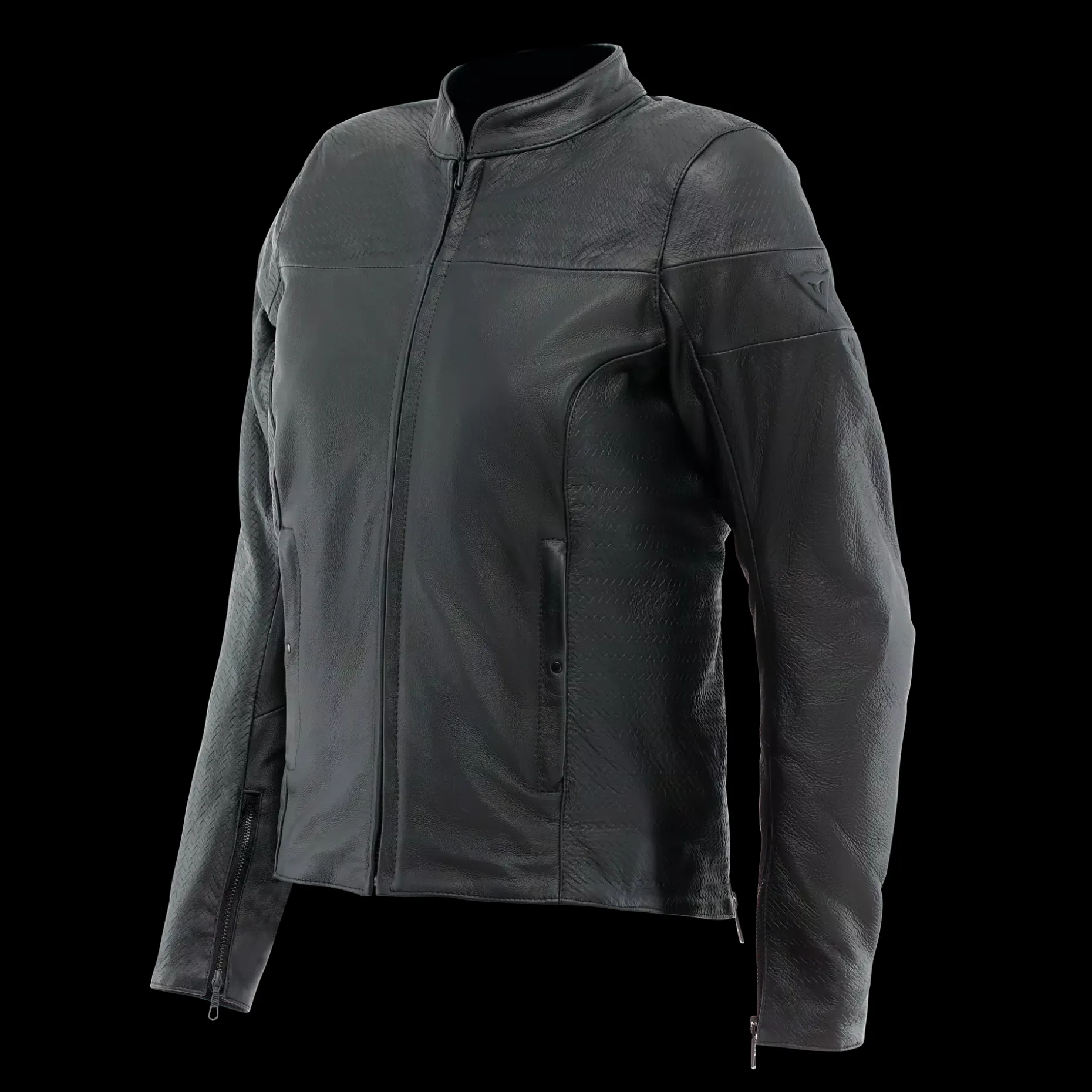 ITINERE - GIACCA MOTO IN PELLE DONNA