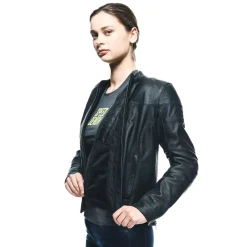 ITINERE - GIACCA MOTO IN PELLE DONNA