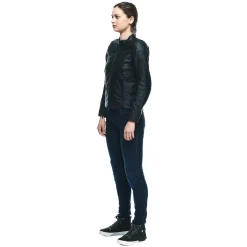 ITINERE - GIACCA MOTO IN PELLE DONNA