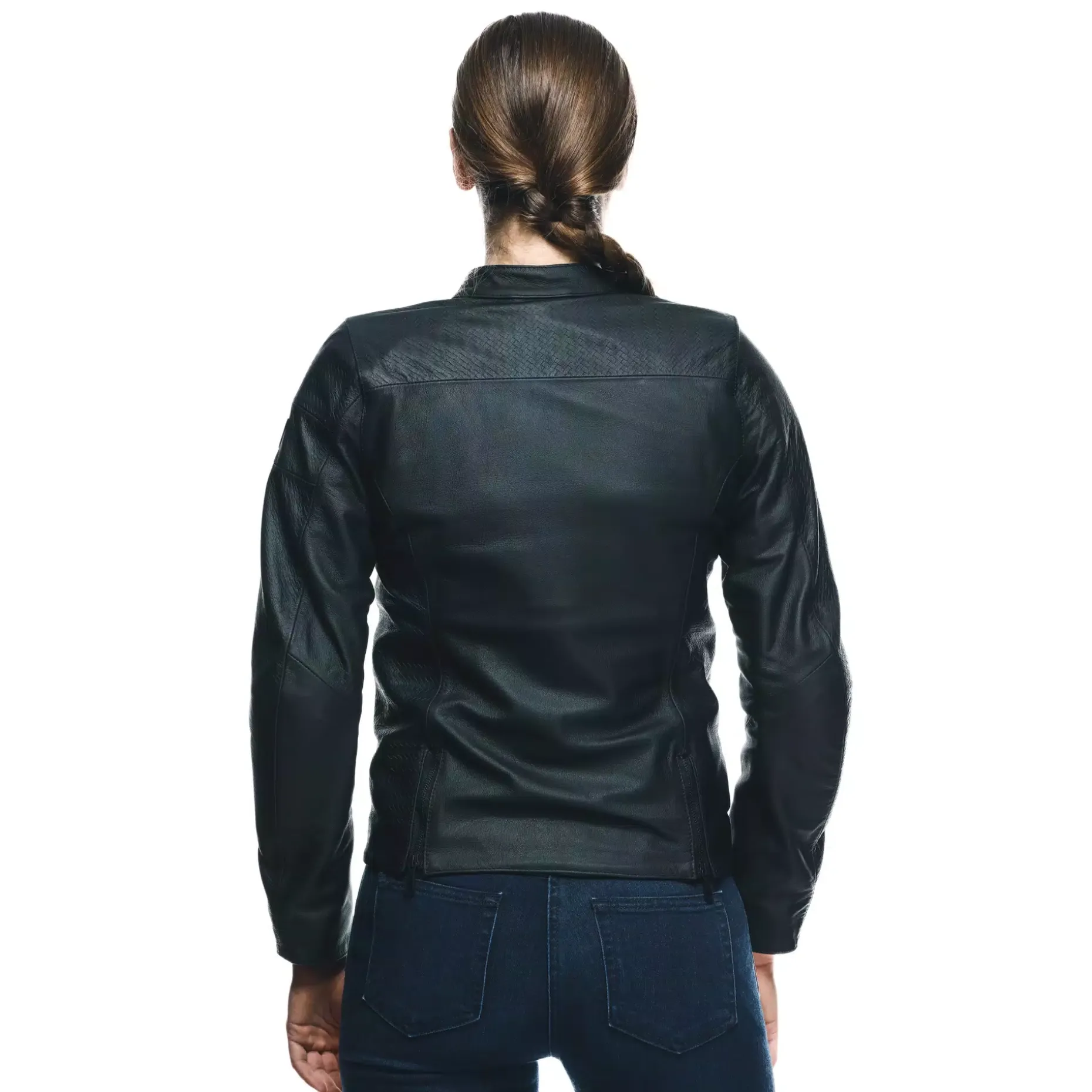 ITINERE - GIACCA MOTO IN PELLE DONNA