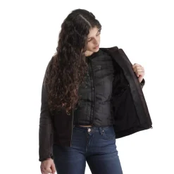 ITINERE - GIACCA MOTO IN PELLE DONNA