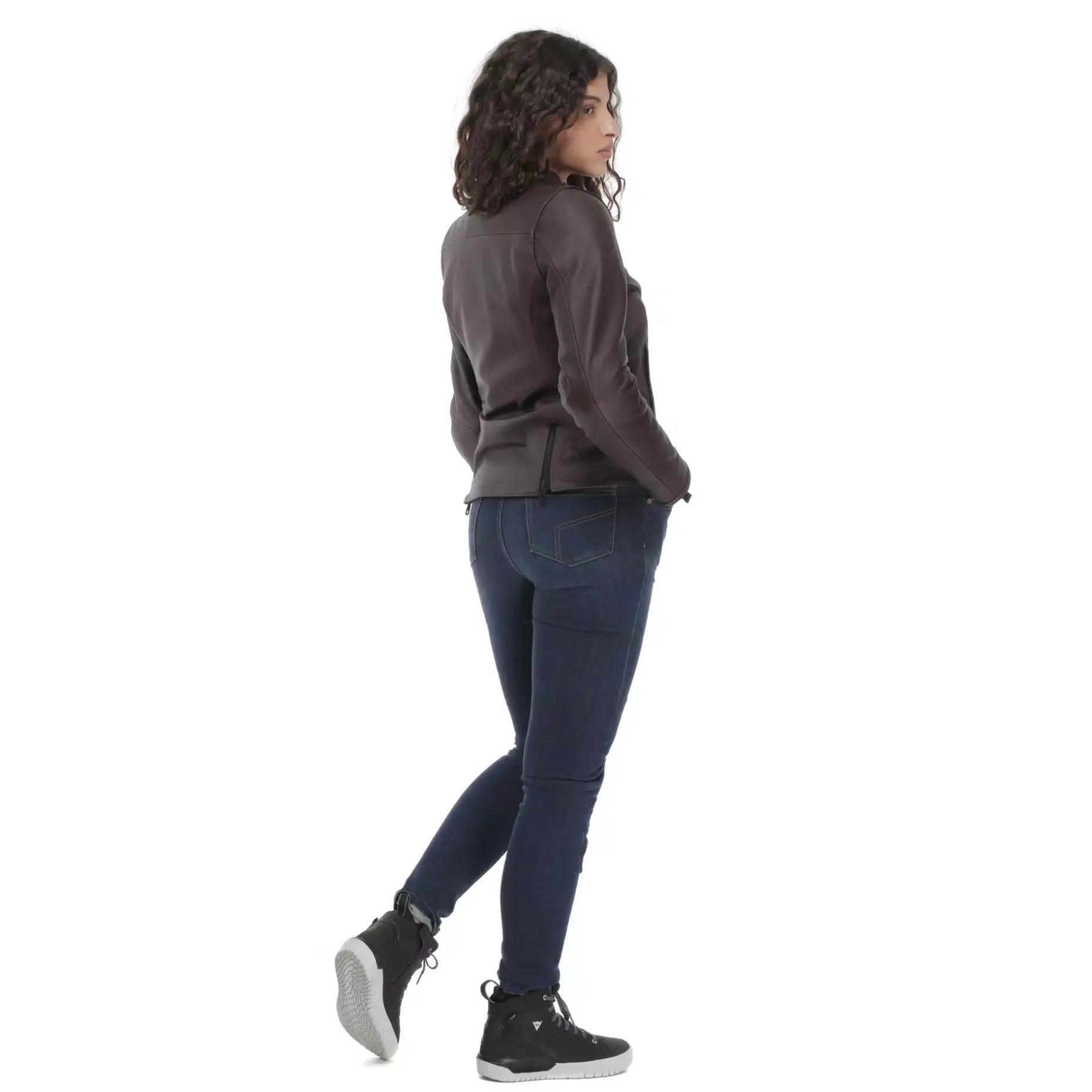 ITINERE - GIACCA MOTO IN PELLE DONNA