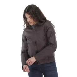 ITINERE - GIACCA MOTO IN PELLE DONNA