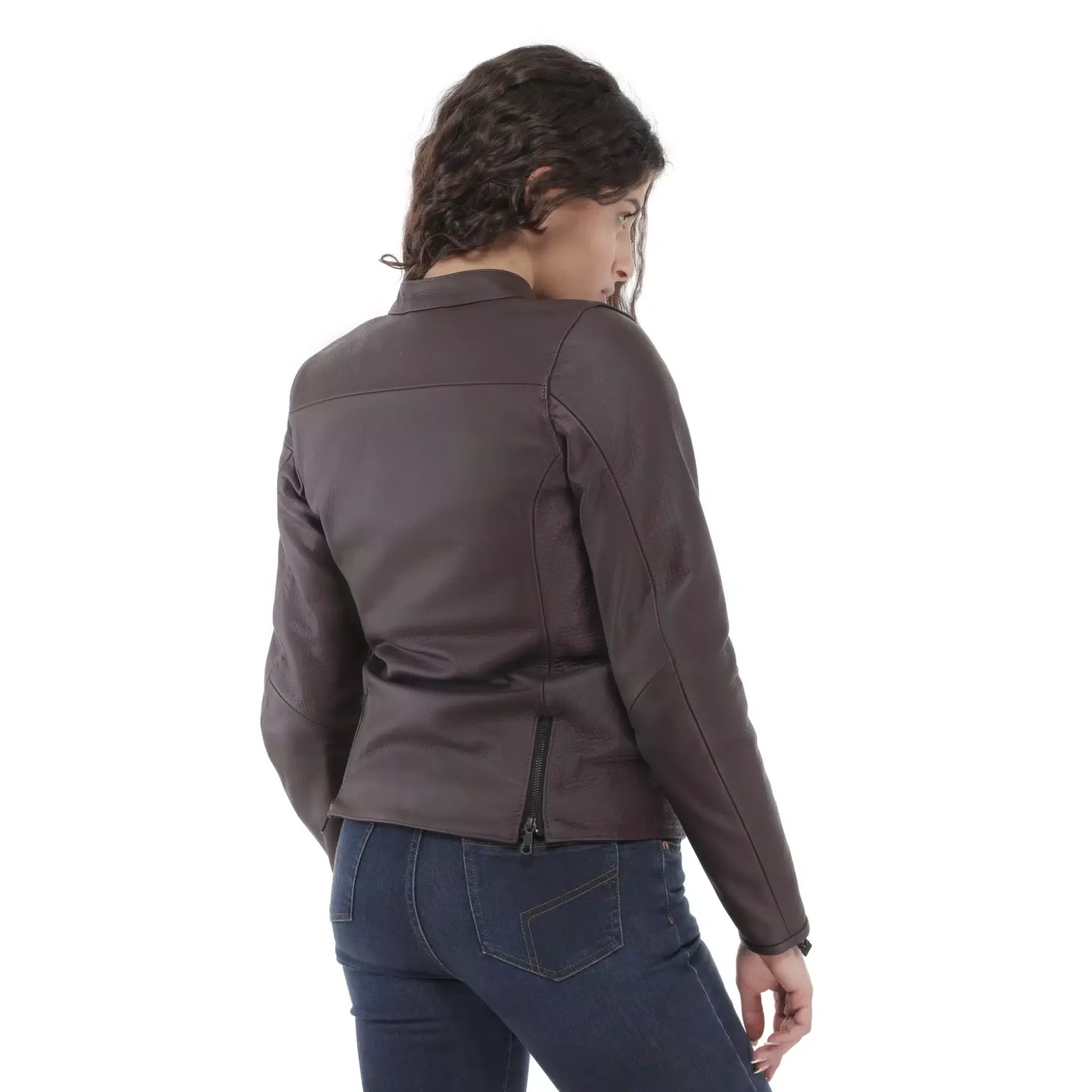 ITINERE - GIACCA MOTO IN PELLE DONNA