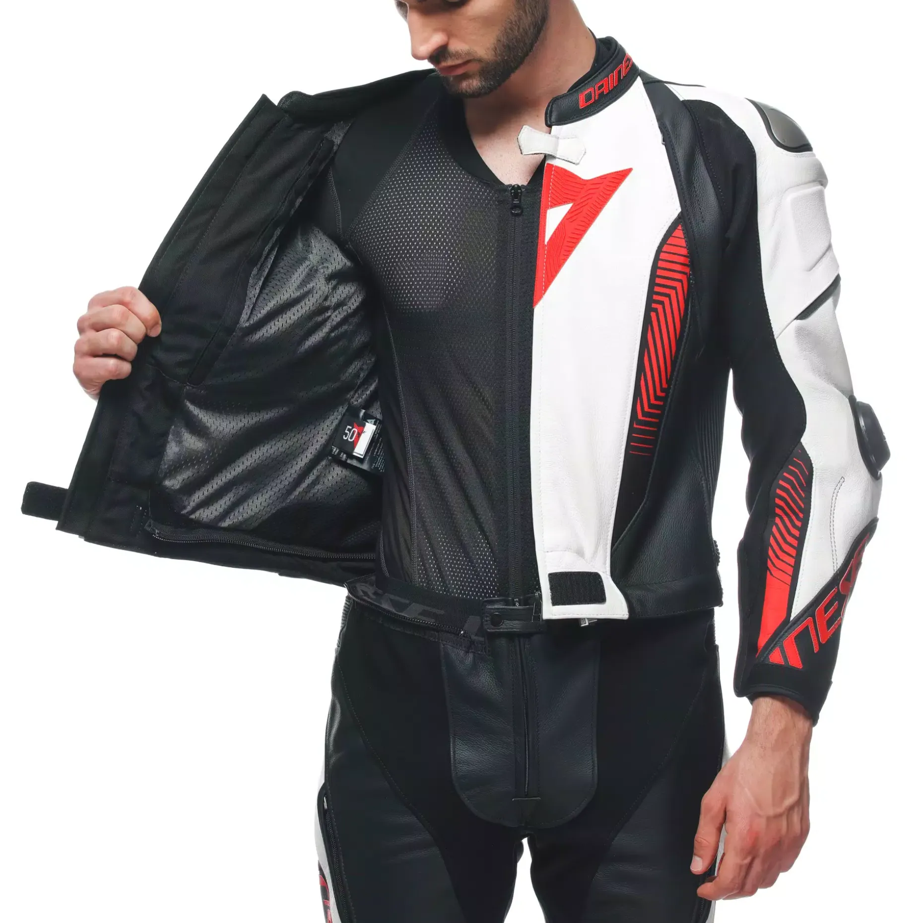 LAGUNA SECA 5 - TUTA MOTO DIVISIBILE IN PELLE UOMO