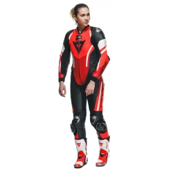 MISANO 3 D-AIR® - TUTA MOTO INTERA IN PELLE PERFORATA DONNA