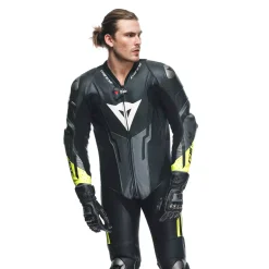MISANO 3 D-AIR® - TUTA MOTO INTERA IN PELLE PERFORATA UOMO