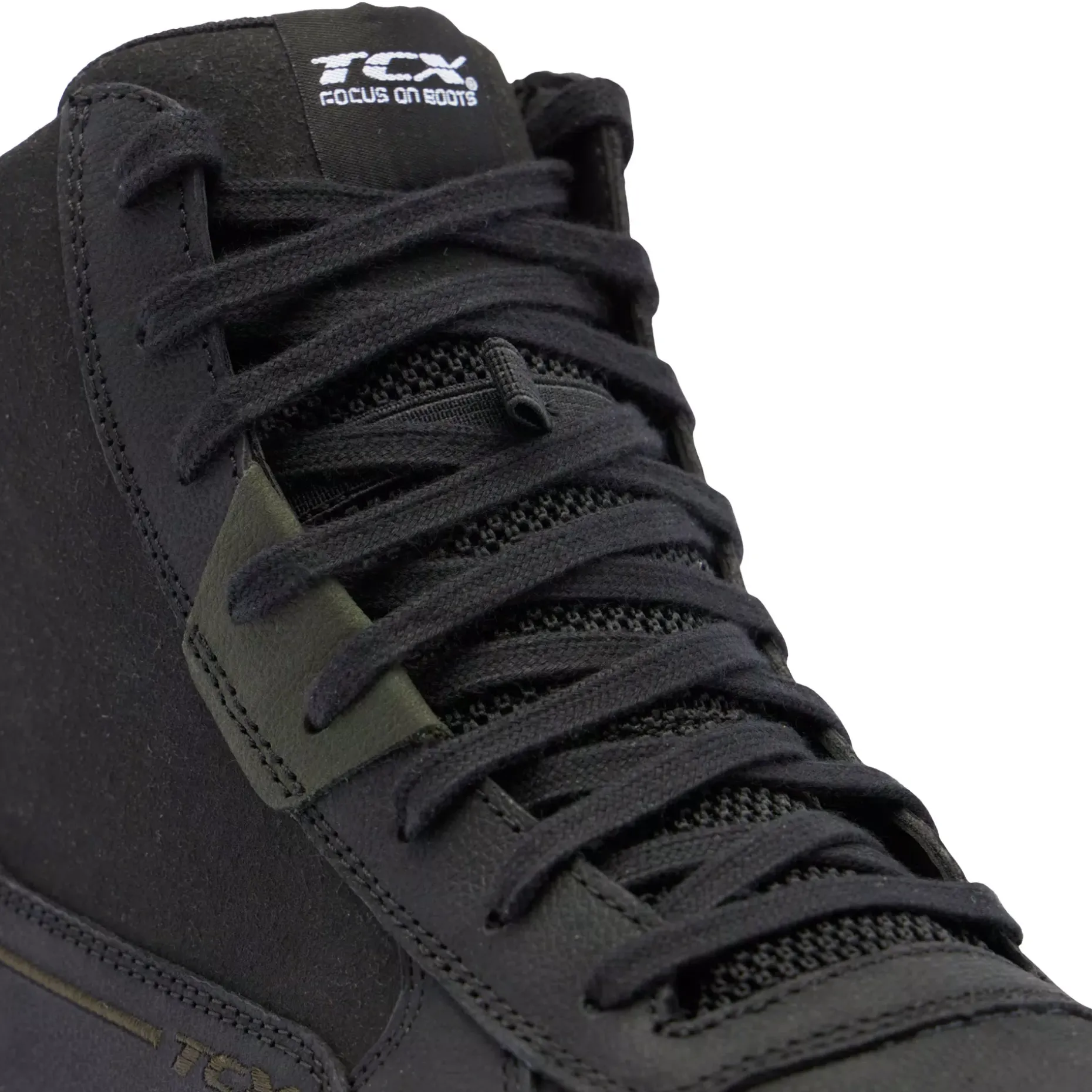 MOOD 2 GORE-TEX® SNEAKER MOTO IMPERMEABILI UOMO - NERO/BIANCO/VERDE