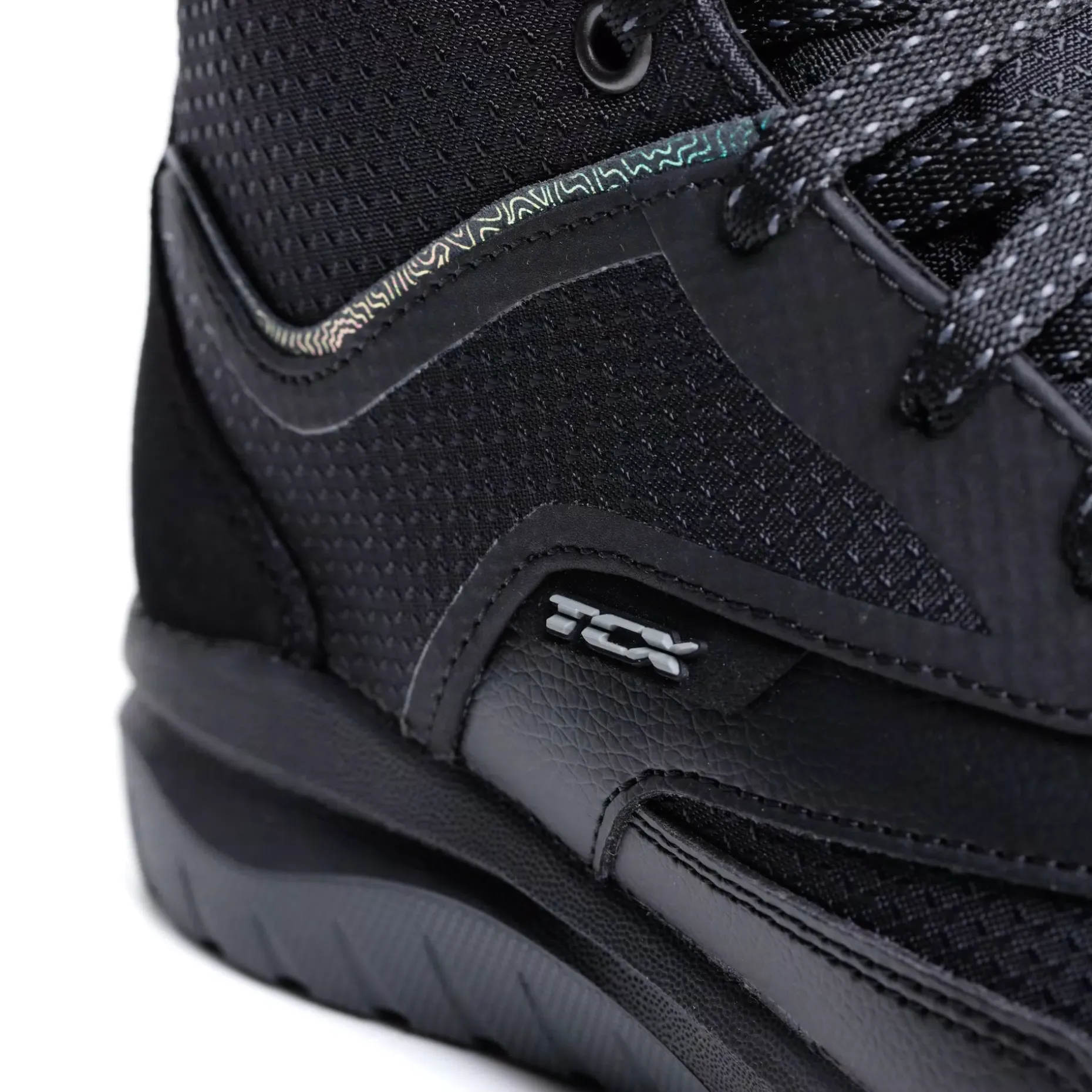 NALBAK WP SCARPE MOTO DONNA - NERO/IRIDESCENTE