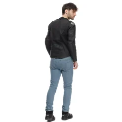 RACING 5 - GIACCA MOTO IN PELLE UOMO - TAGLIA SHORT/TALL (S/T)