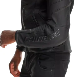 RACING 5 - GIACCA MOTO IN PELLE PERFORATA UOMO
