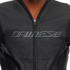 RACING 5 - GIACCA MOTO IN PELLE PERFORATA UOMO
