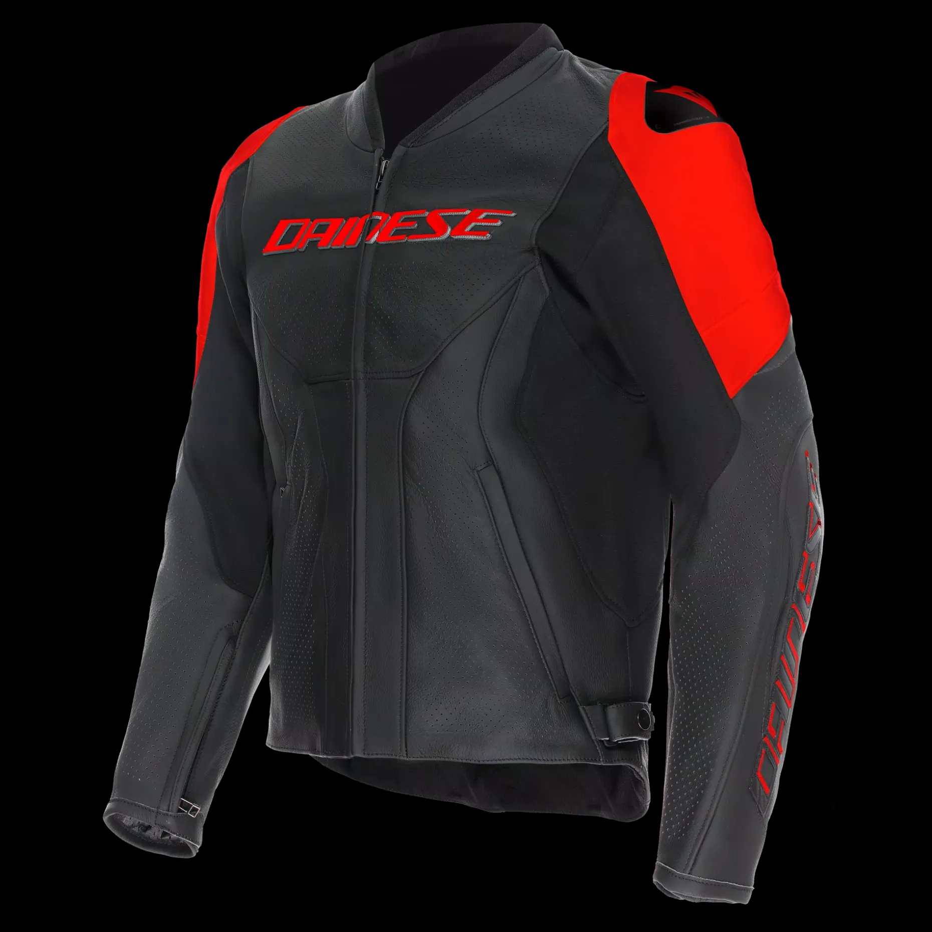 RACING 5 - GIACCA MOTO IN PELLE PERFORATA UOMO
