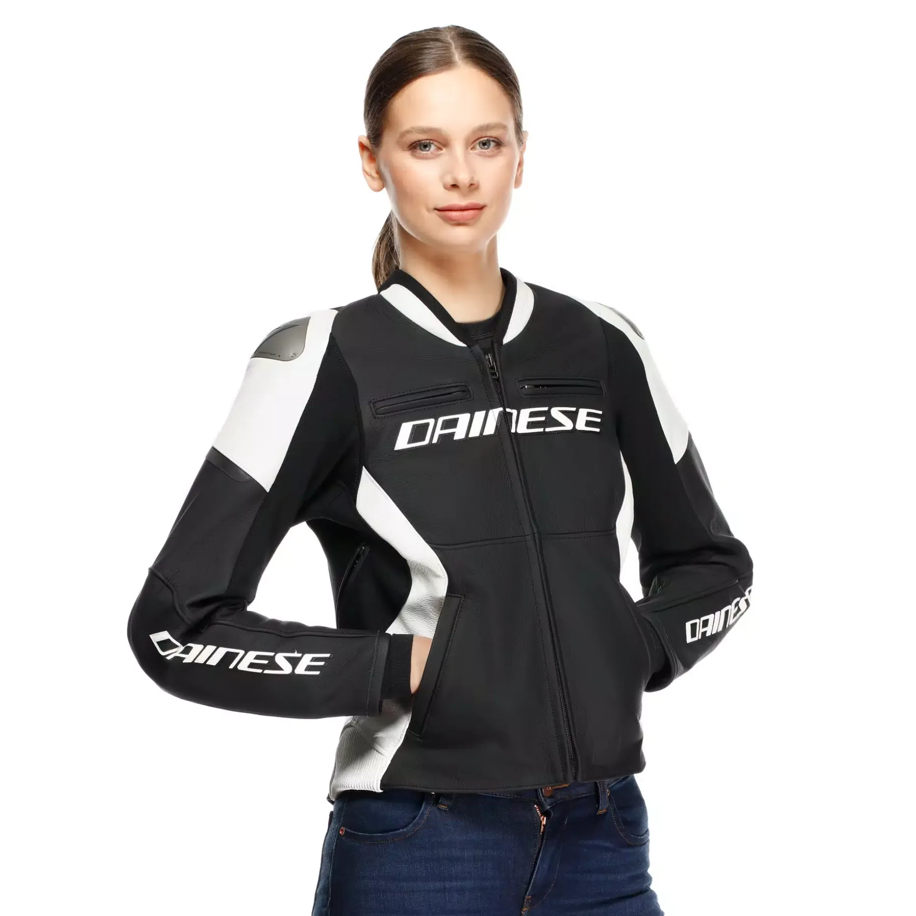 RACING 5 - GIACCA MOTO IN PELLE DONNA